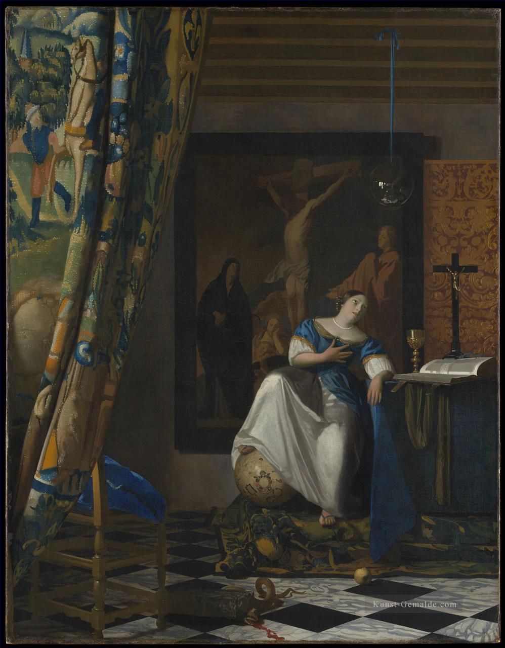 Allegorie des Glaubens Barock Johannes Vermeer Ölgemälde